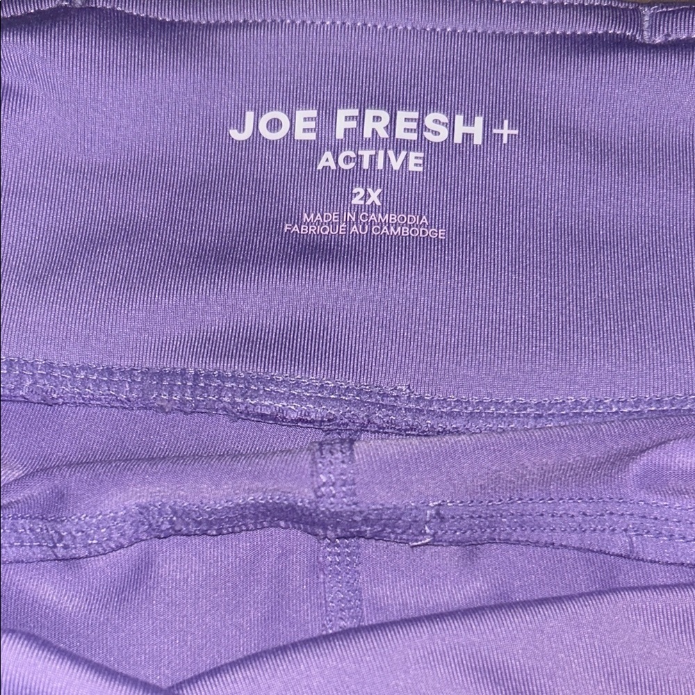 🩵3/$20🩵 Lavender Lilac Purple High-Waisted 3/4 Capri Active Wear Leggings - Picture 2 of 5